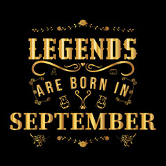 Legends are born in September