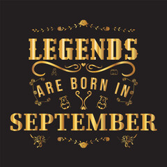 Legends are born in September