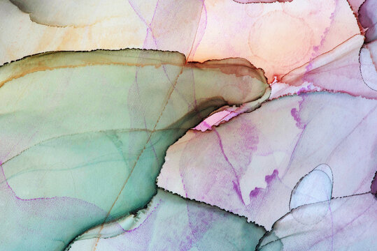 A detail from an alcohol ink painting.