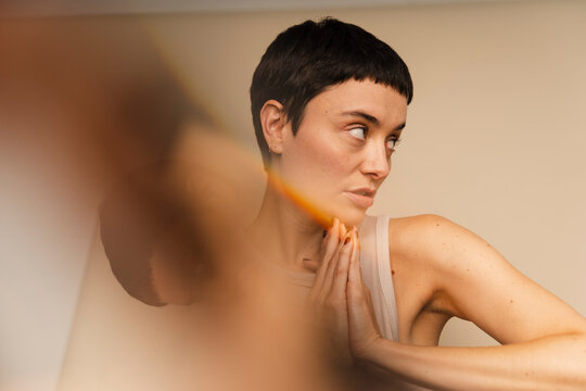 Aesthetic Beauty Portrait Of A Woman