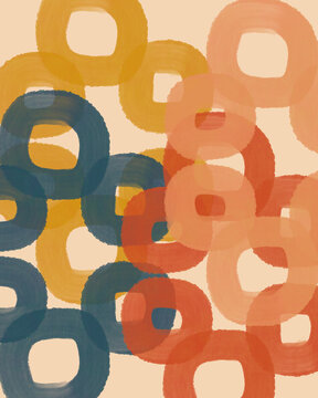 Layered Colorful Abstract Circles