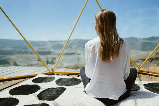 Girl watching the scenery