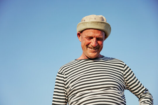 Man having fun at the beach