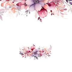 Wedding ornament concept. Floral poster, invite. Vector decorative greeting card or invitation design background