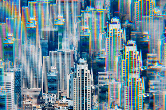 Midtown Manhattan in a kaleidoscopic image