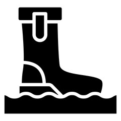 rain boots icon, are often used in design, websites, or applications, banner, flyer to convey specific concepts related to autumn seasons.