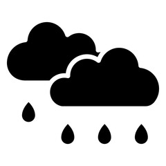 rain icon, are often used in design, websites, or applications, banner, flyer to convey specific concepts related to autumn seasons.