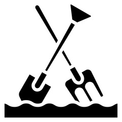 gardening tools icon, are often used in design, websites, or applications, banner, flyer to convey specific concepts related to autumn seasons.
