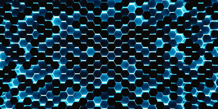 Fototapeta Hexagons pattern