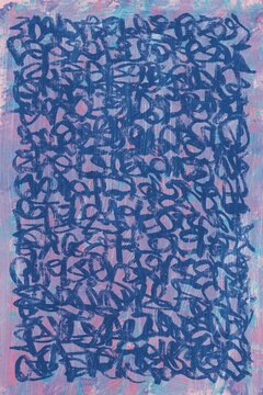 abstract painting with brushstrokes