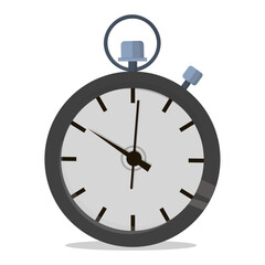 Flat illustration of stopwatch vector for web design and your artwork.