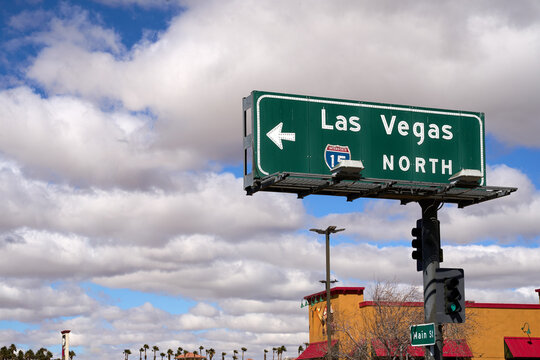 Road sign for Las Vegas