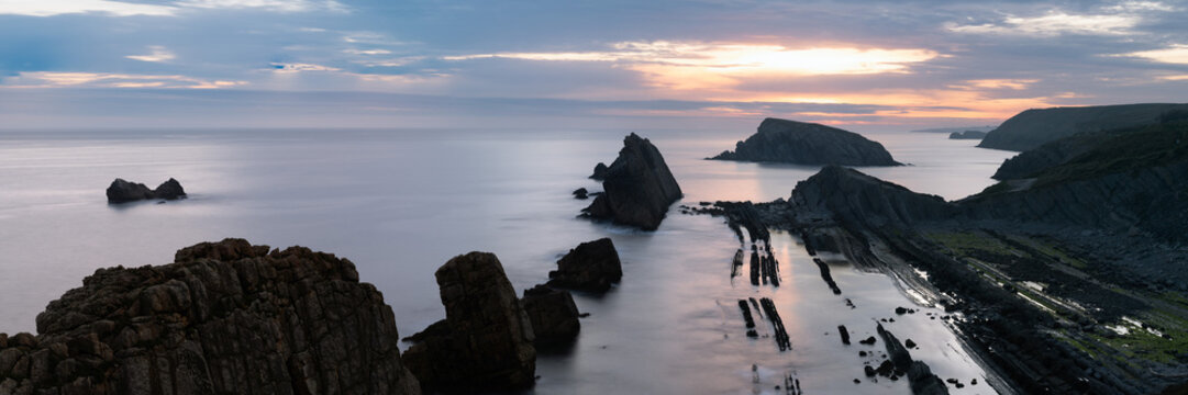 Urros de Liencres Arnia Coast sunrise Spain