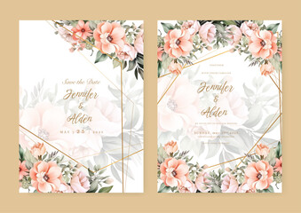 Set of card with flower rose, leaves. Wedding ornament concept. Floral poster, invite. Vector decorative greeting card or invitation design background