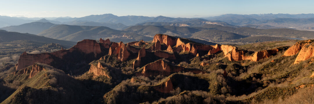 Las Medulas historic roman gold mine Leon Spain
