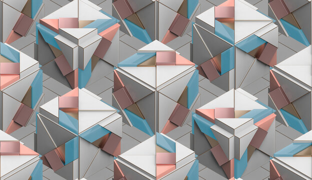 Tangram white game box pattern.