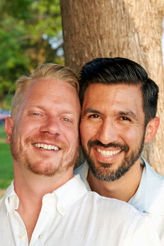 diverse 40s gay couple
