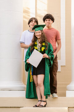 Graduation High School Teens Portrait