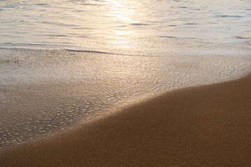 sand beach and sea water