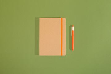 Minimal composition of recycled office supplies