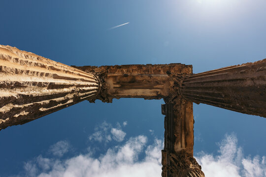 Ruins of the Roman temple of Dougga, Tunisia