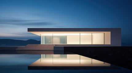 Contemporary architecture and design concept.generative AI