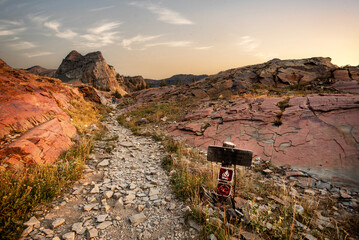 Lake Blanche and trail outside Salt Lake City, Utah, a popular trail for outdoor enthusiasts