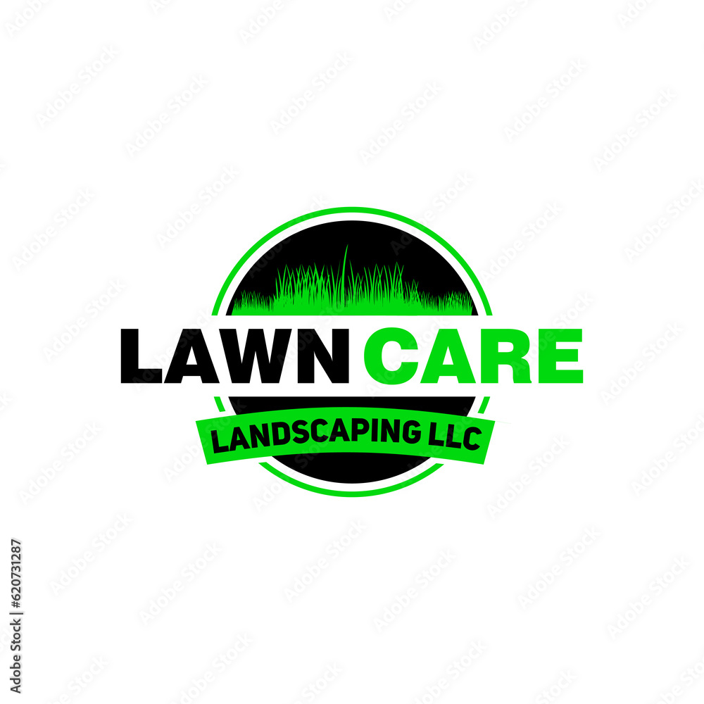 Canvas Prints lawn care logo design creative idea vector design inspiration	
