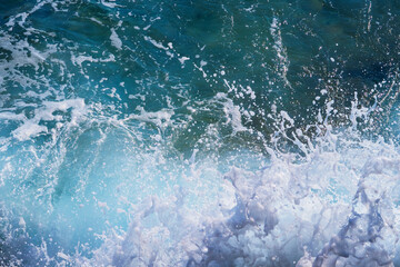sea wave splash closeup