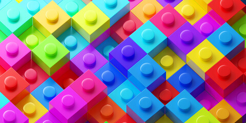 Colored Block toy pieces