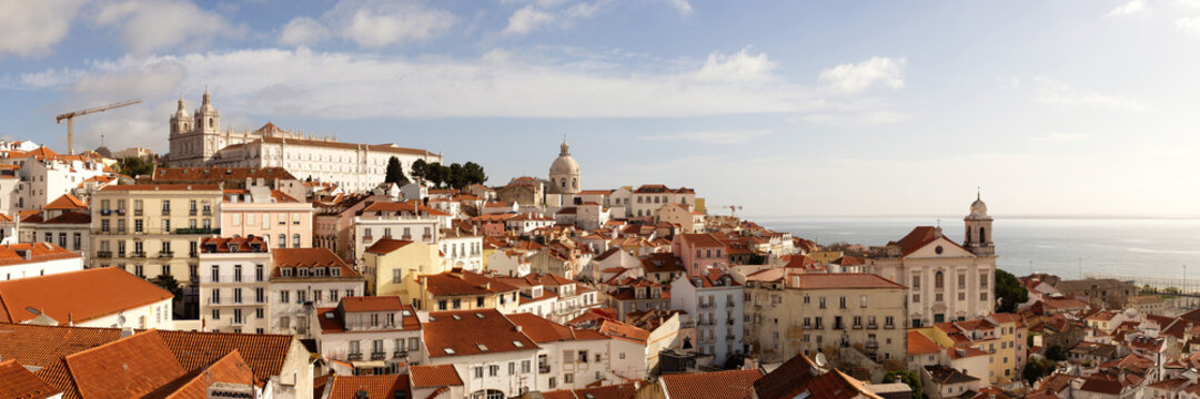 Alfama District Lisbon Old Town Portugal