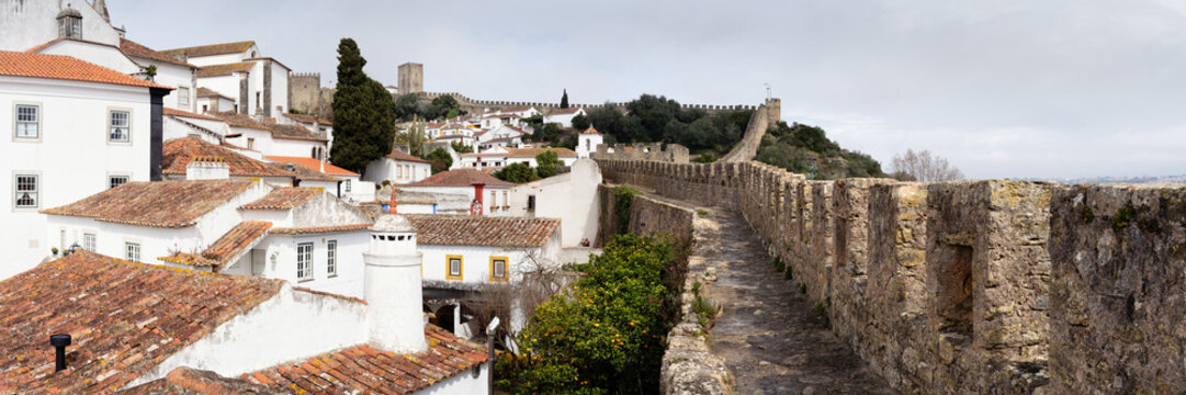 Obidos Walled ancient Town Portugal