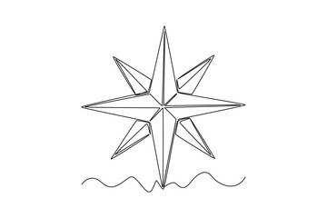 Fototapeta premium Single one line drawing Army, Air Force and Navy. Military concept. Continuous line draw design graphic vector illustration.