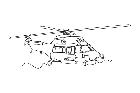 Single one line drawing Army, Air Force and Navy. Military concept. Continuous line draw design graphic vector illustration.
