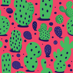 Seamless Colorful Cactus Pattern.

Seamless pattern of Cactus in colorful style. Add color to your digital project with our pattern!