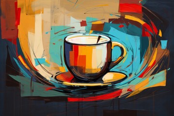 コーヒーカップ,Generative AI AI画像
