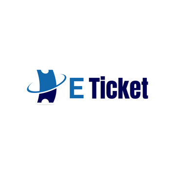 e ticket  logo inspiration creative idea