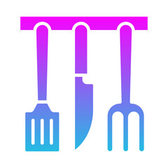 Fototapeta premium Kitchen Tools Icon