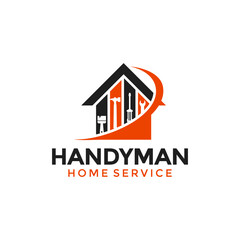 Illustration vector graphic of Construction, home repair, home service and Building Logo handyman Design template