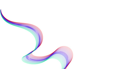 Abstract flowing wave lines. Design element for technology, science, modern concept.vector eps 10