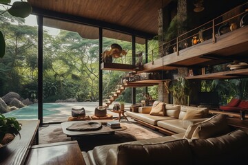 Beautiful Balinese home, Generative Ai