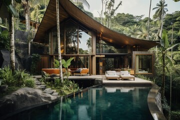 Beautiful Balinese home, Generative Ai