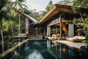 Beautiful Balinese home, Generative Ai