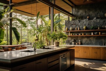 Beautiful Balinese home, Generative Ai