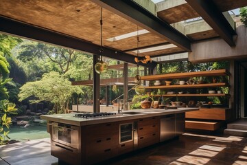 Beautiful Balinese home, Generative Ai