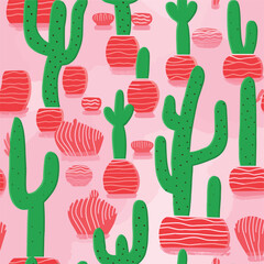 Seamless Colorful Cactus Pattern.

Seamless pattern of Cactus in colorful style. Add color to your digital project with our pattern!