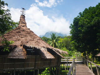 Kuching, Malaysia - 06.01.2023 - Sarawak Cultural Village in Kuching, Malaysia. Sarawak Cultural...