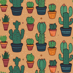 Seamless Colorful Cactus Pattern.

Seamless pattern of Cactus in colorful style. Add color to your digital project with our pattern!