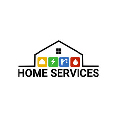 home service  logo design inspiration creative idea