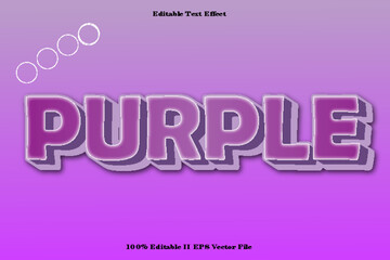 Purple Editable Text Effect 3d Emboss Gradient Style
